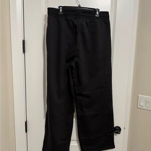 Puma Black Joggers with Pink Emblem